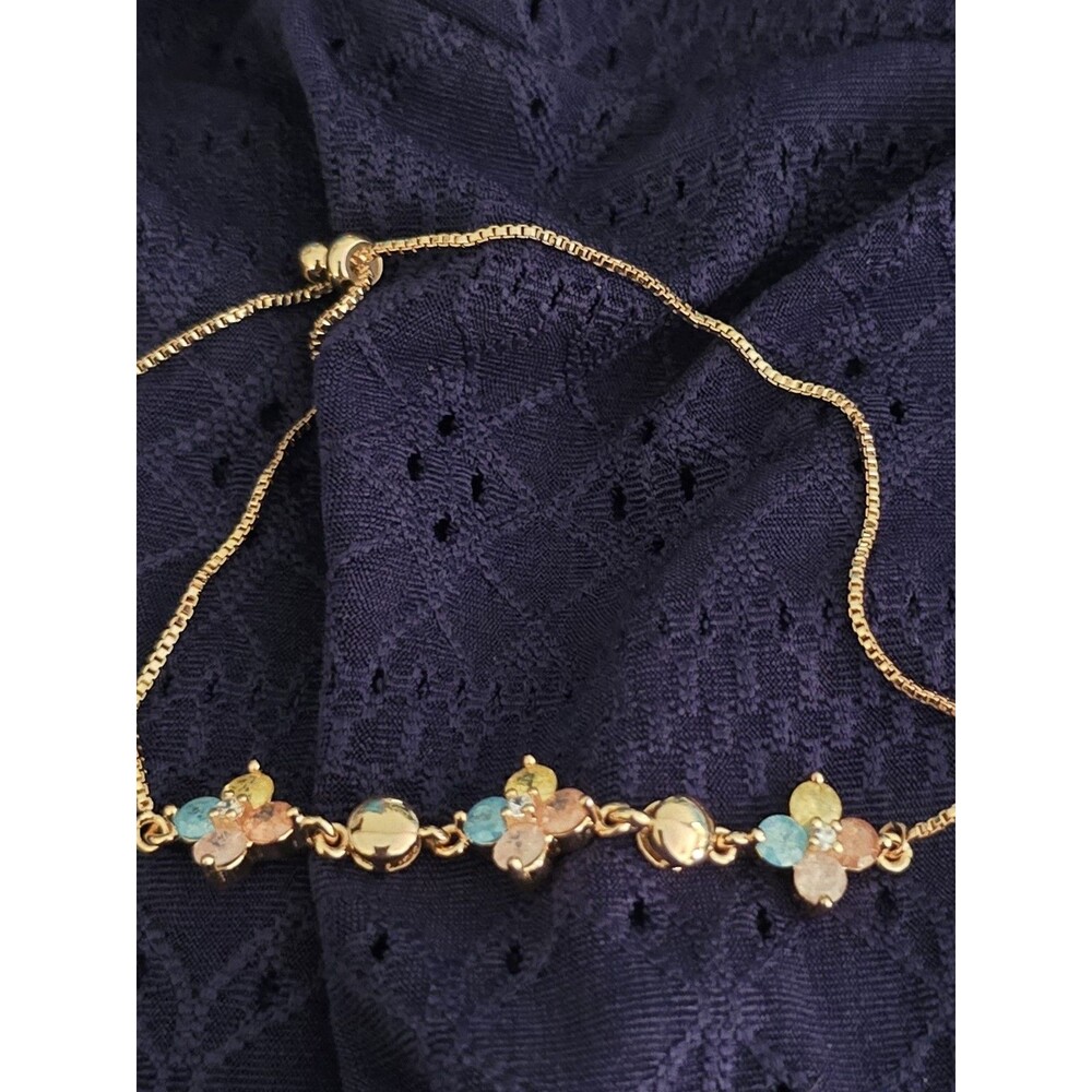 18k gold plated bracelet womens Adjustable